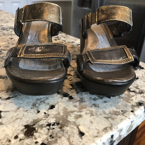 Naot Shoes Naot Treasure Gunmetal Wedge Sandal 42 Poshmark